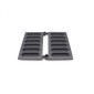 HOT DOG STRIPED - Hot Plates (Set Of 2)