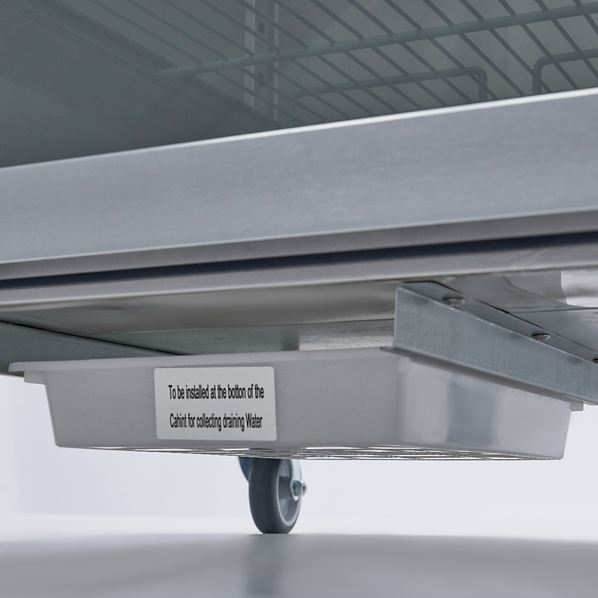 Fridge - 600L - 3 Adjustable Shelves (2/1GN) - Stainless Steel - with Glass Door