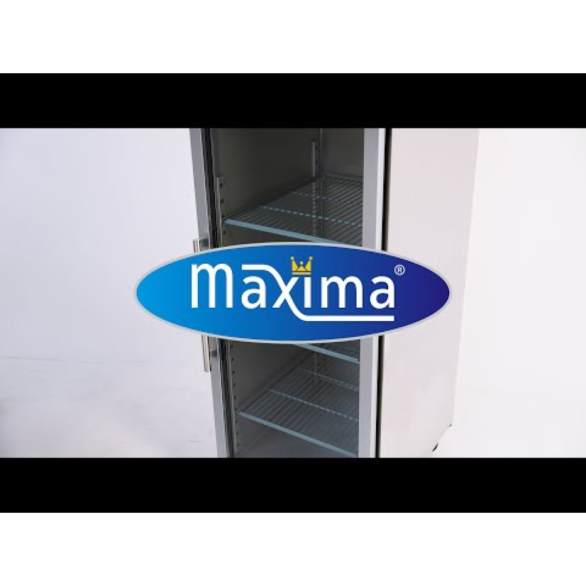 Fridge - 600L - 3 Adjustable Shelves (2/1GN) - Stainless Steel - with Glass Door