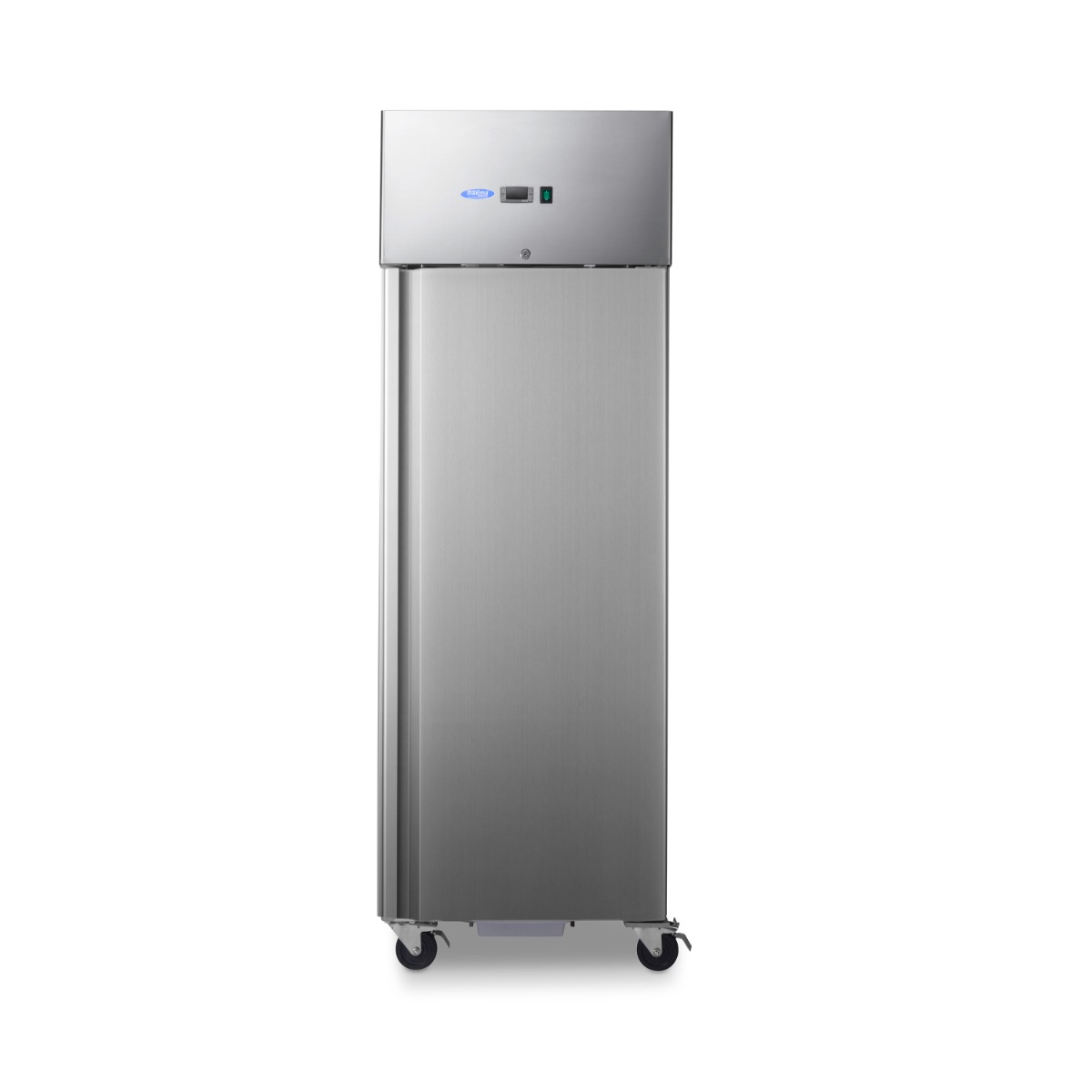 Fridge - 600L - 3 Adjustable Shelves (2/1 GN) - Stainless Steel - on Wheels