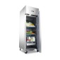 Fridge - 600L - 3 Adjustable Shelves (2/1 GN) - Stainless Steel - on Wheels