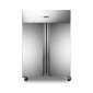 Fridge - 1200L - 6 Adjustable Shelves (2/1 GN) - Stainless Steel - on Wheels