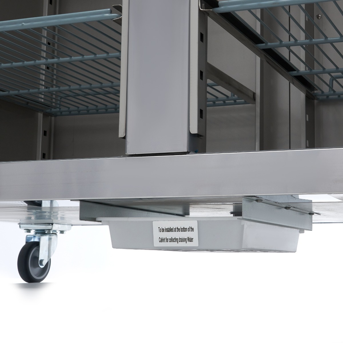 Freezer - 1200L - 6 Adjustable Shelves (2/1GN) - Stainless Steel - with Glass Door