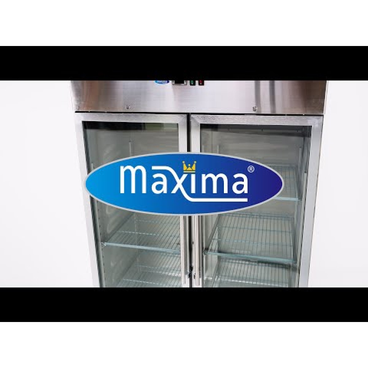 Freezer - 1200L - 6 Adjustable Shelves (2/1GN) - Stainless Steel - with Glass Door