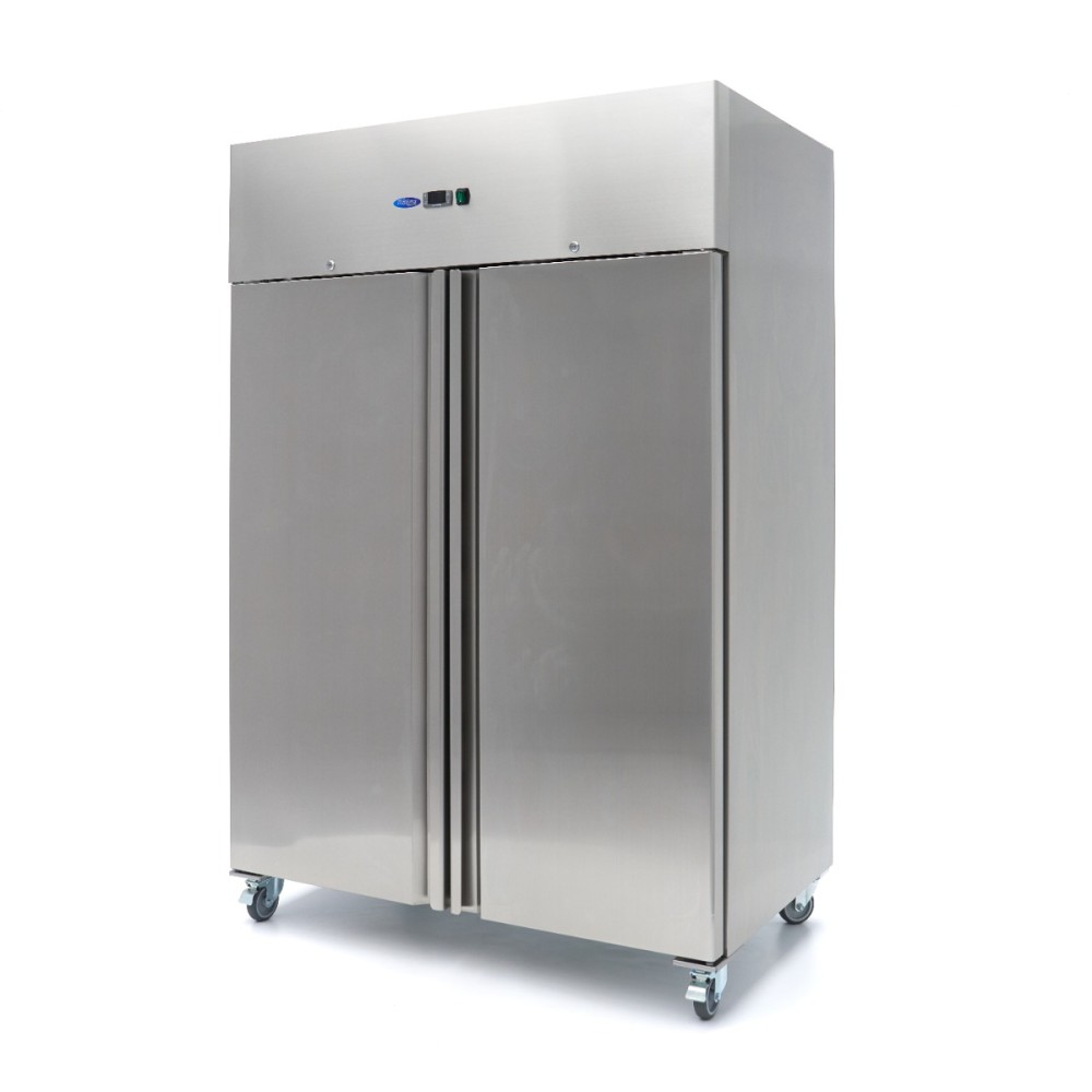 Freezer - 1200L - 6 Adjustable Shelves (2/1 GN) - Stainless Steel - on Wheels