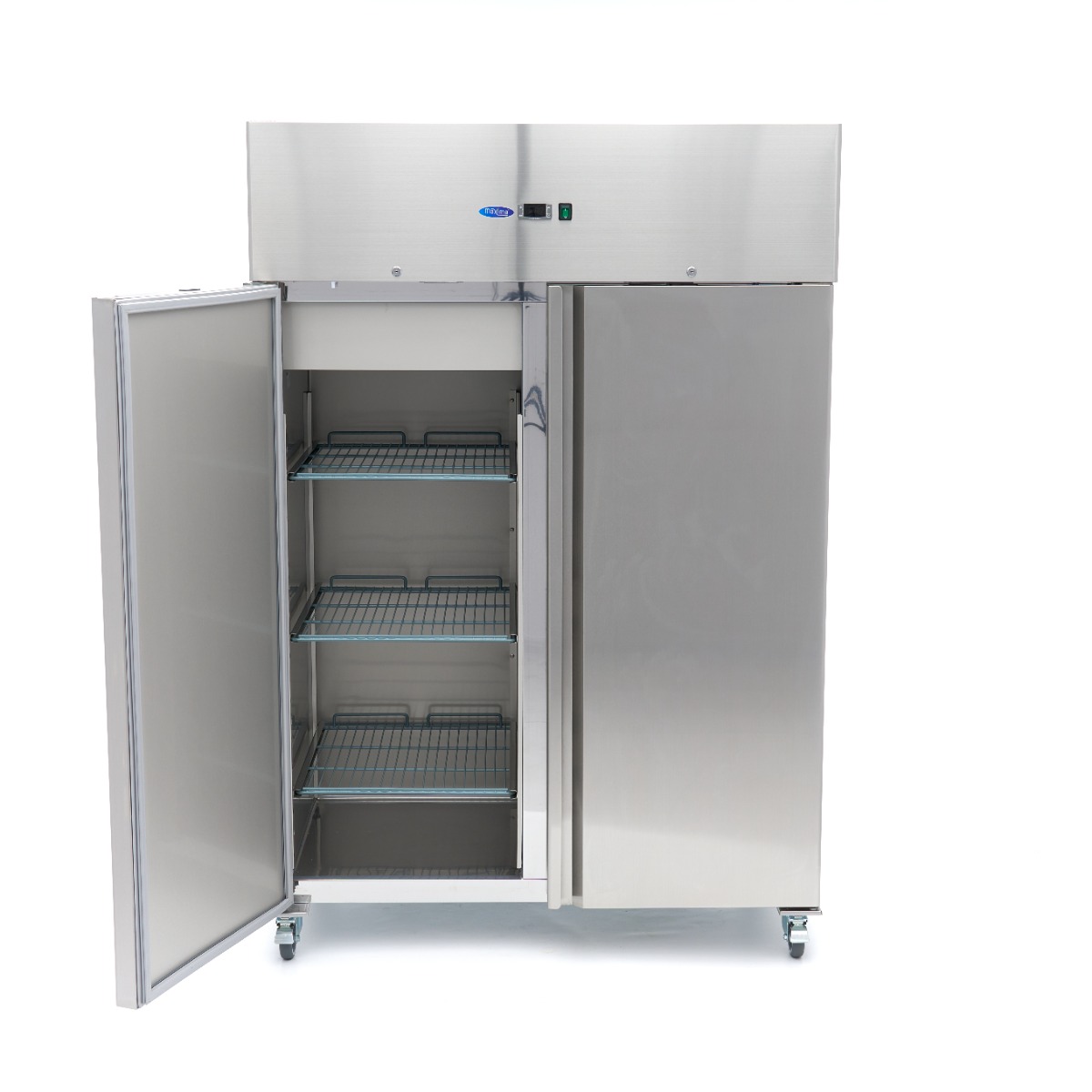 Freezer - 1200L - 6 Adjustable Shelves (2/1 GN) - Stainless Steel - on Wheels