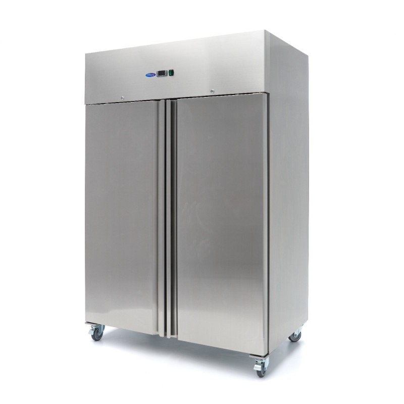 Freezer - 1200L - 6 Adjustable Shelves (2/1 GN) - Stainless Steel - on Wheels