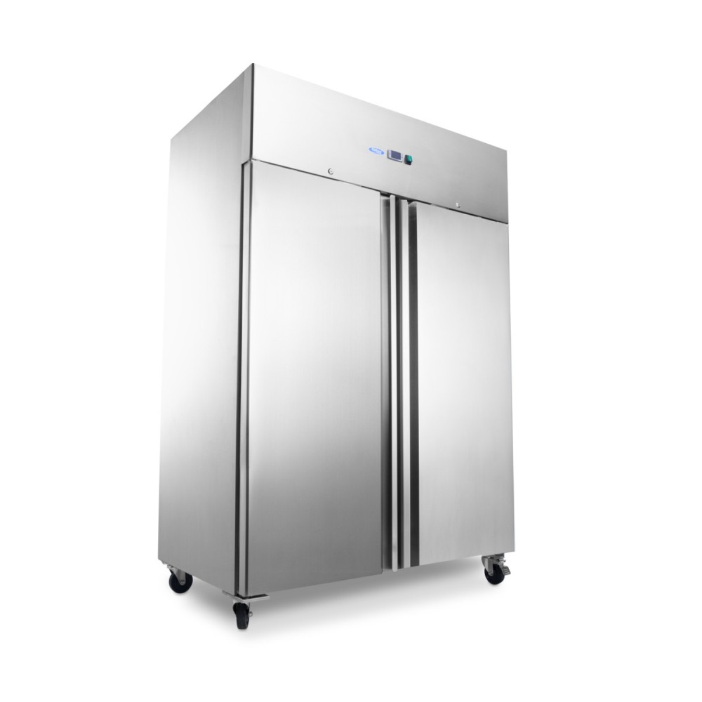 Fridge - 800L - 6 Adjustable Shelves - Stainless Steel - on Wheels
