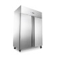 Fridge - 800L - 6 Adjustable Shelves - Stainless Steel - on Wheels