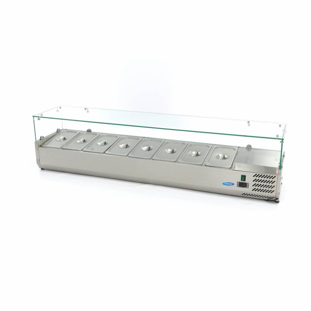 Countertop Prep Fridge - 180cm - Fits 8 x 1/3 GN