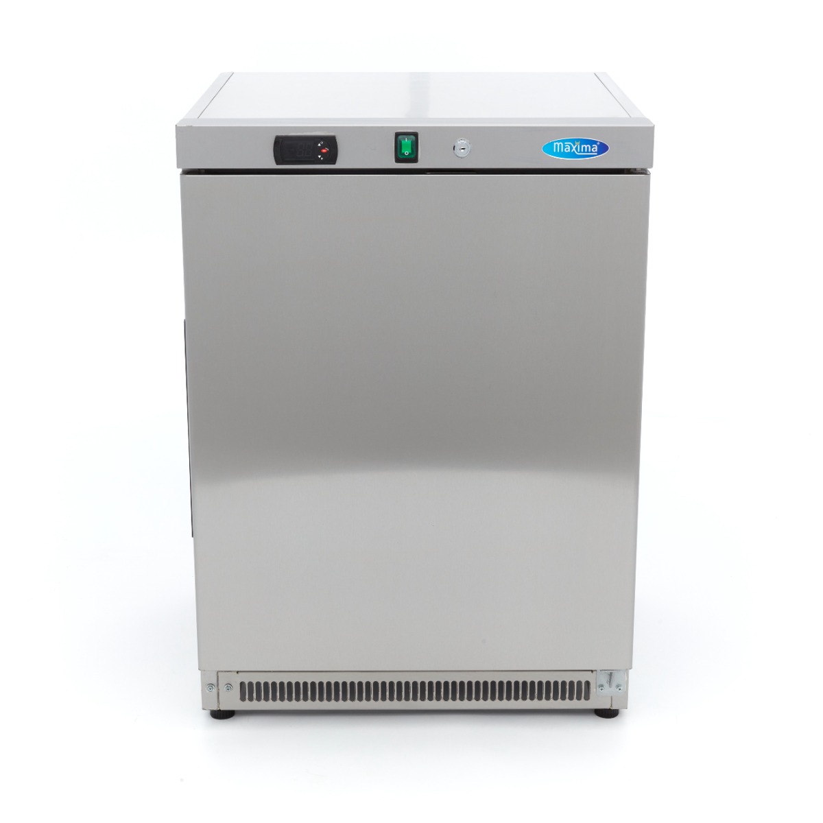Fridge - 200L - 3 Adjustable Shelves - Stainless Steel