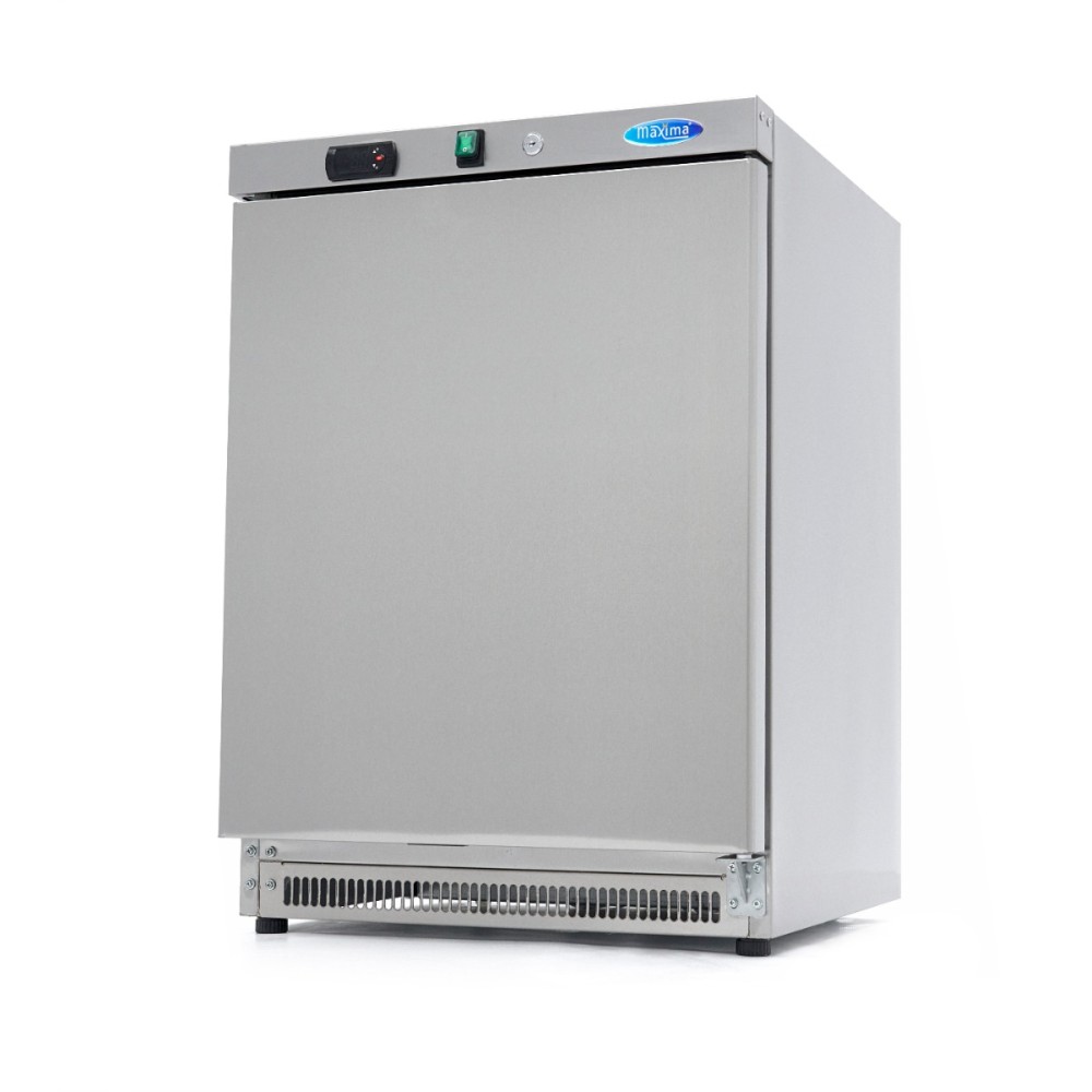 Fridge - 200L - 3 Adjustable Shelves - Stainless Steel