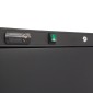 Fridge - 600L - 4 Adjustable Shelves - Black