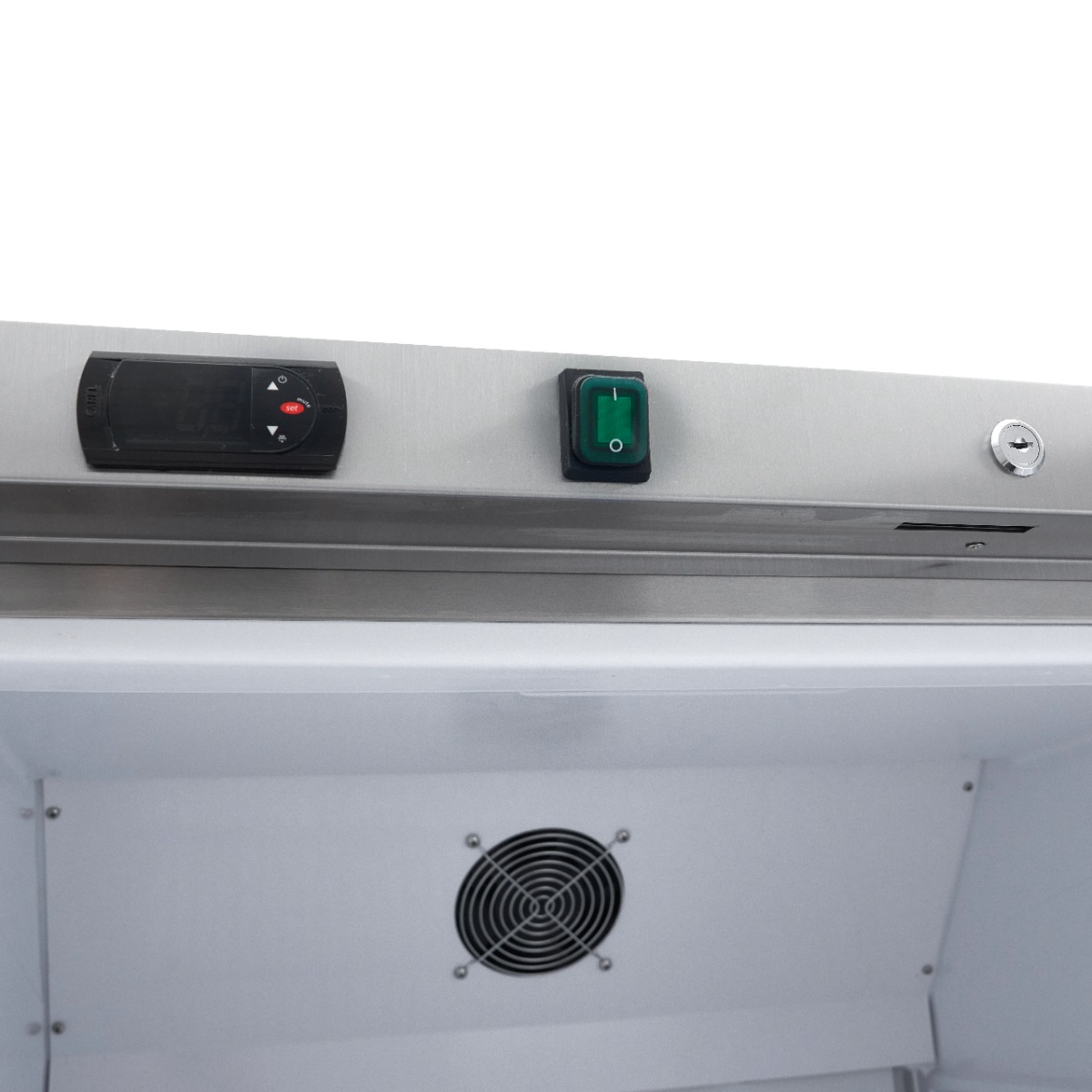 Fridge - 600L - 4 Adjustable Shelves - Stainless Steel