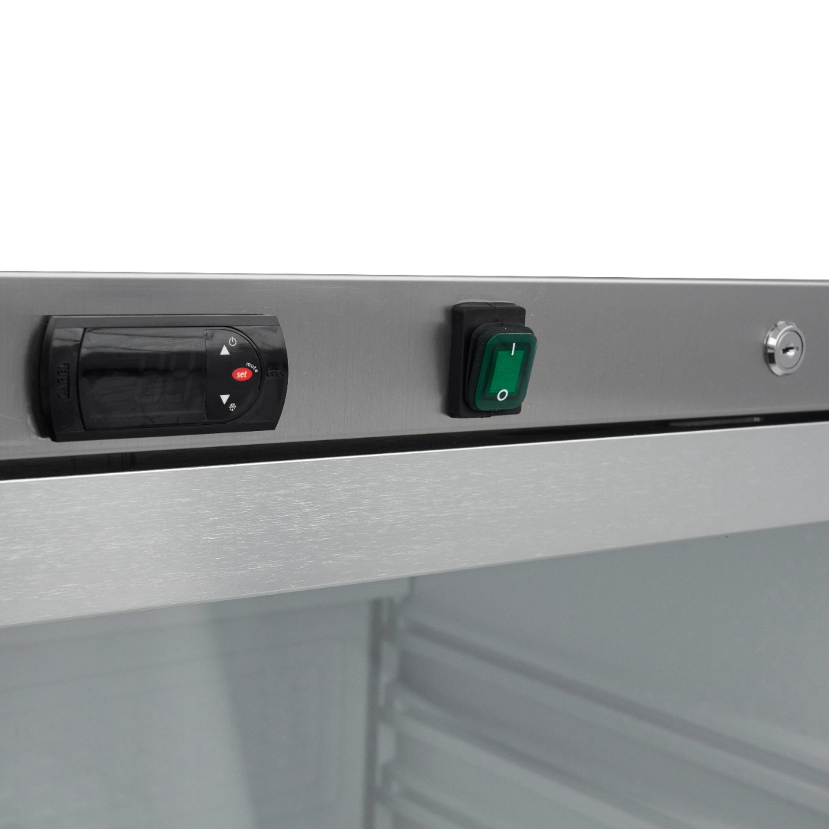Fridge - 600L - Stainless Steel - with Glass Door