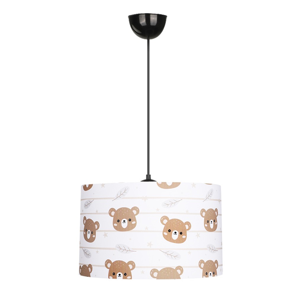 Φωτιστικό οροφής Tale Megapap E27 ύφασμα PVC μονόφωτο πολύχρωμο Ø33x70εκ.