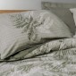 Σετ παπλωματοθήκη Frond Cotton Box 4 τμχ Διπλή (200x220) χρώμα χακί