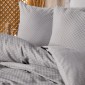 Σετ παπλωματοθήκη Plaid Cotton Box 3 τμχ Μονή (160x220) χρώμα γκρι