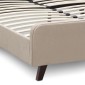 Κρεβάτι Ovelia Megapap υφασμάτινο χρώμα μπεζ 140x190εκ.