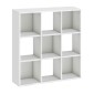 Βιβλιοθήκη Cube Megapap χρώμα λευκό 90x30x90εκ.