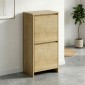 Παπουτσοθήκη Port Megapap χρώμα sapphire oak 48x31x92εκ.