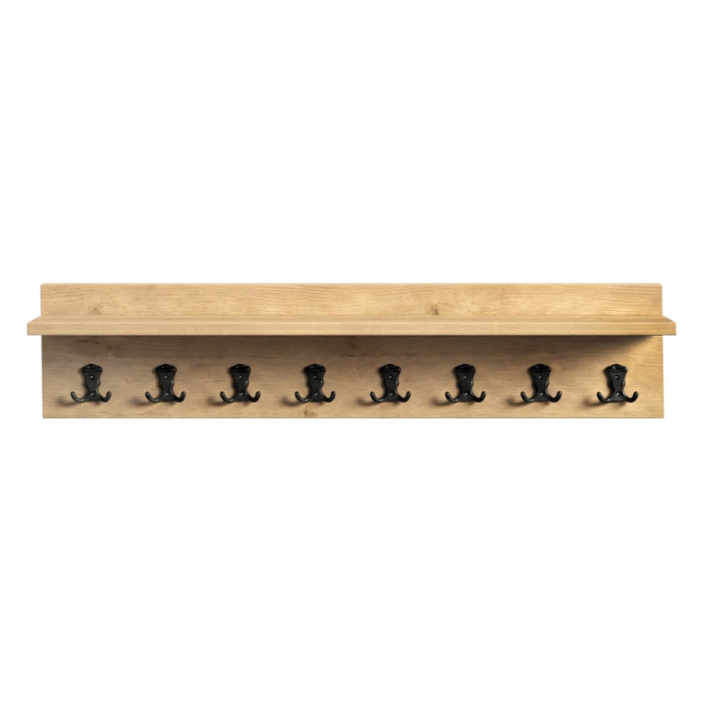 Κρεμάστρα τοίχου Vettini Megapap χρώμα sapphire oak 100x12x20εκ.