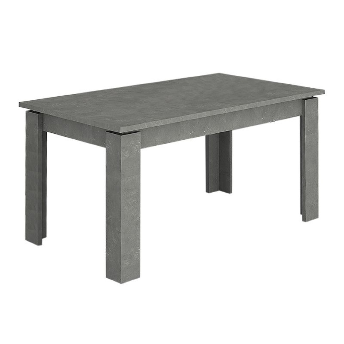 Τραπέζι Denzel Megapap μελαμίνης χρώμα ανθρακί 120x80x76εκ.