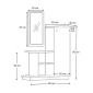 Έπιπλο εισόδου Cute Megapap χρώμα καρυδί 90x35x95εκ.