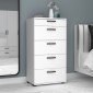 Συρταριέρα Helia Megapap χρώμα λευκό 60x44x108εκ.