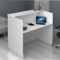 Γραφείο υποδοχής - reception Gemini Megapap χρώμα λευκό 120x70x110εκ.