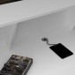 Γραφείο υποδοχής - reception Gemini Megapap χρώμα λευκό 120x70x110εκ.