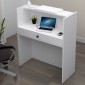 Γραφείο υποδοχής - reception Mezzo Megapap χρώμα λευκό 90x40x110εκ.
