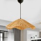 Φωτιστικό οροφής Miro Megapap E27 wicker μονόφωτο χρώμα φυσικό Ø50x100εκ.