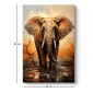 Πίνακας σε καμβά "Elephant Story" Megapap ψηφιακής εκτύπωσης 60x90x3εκ.