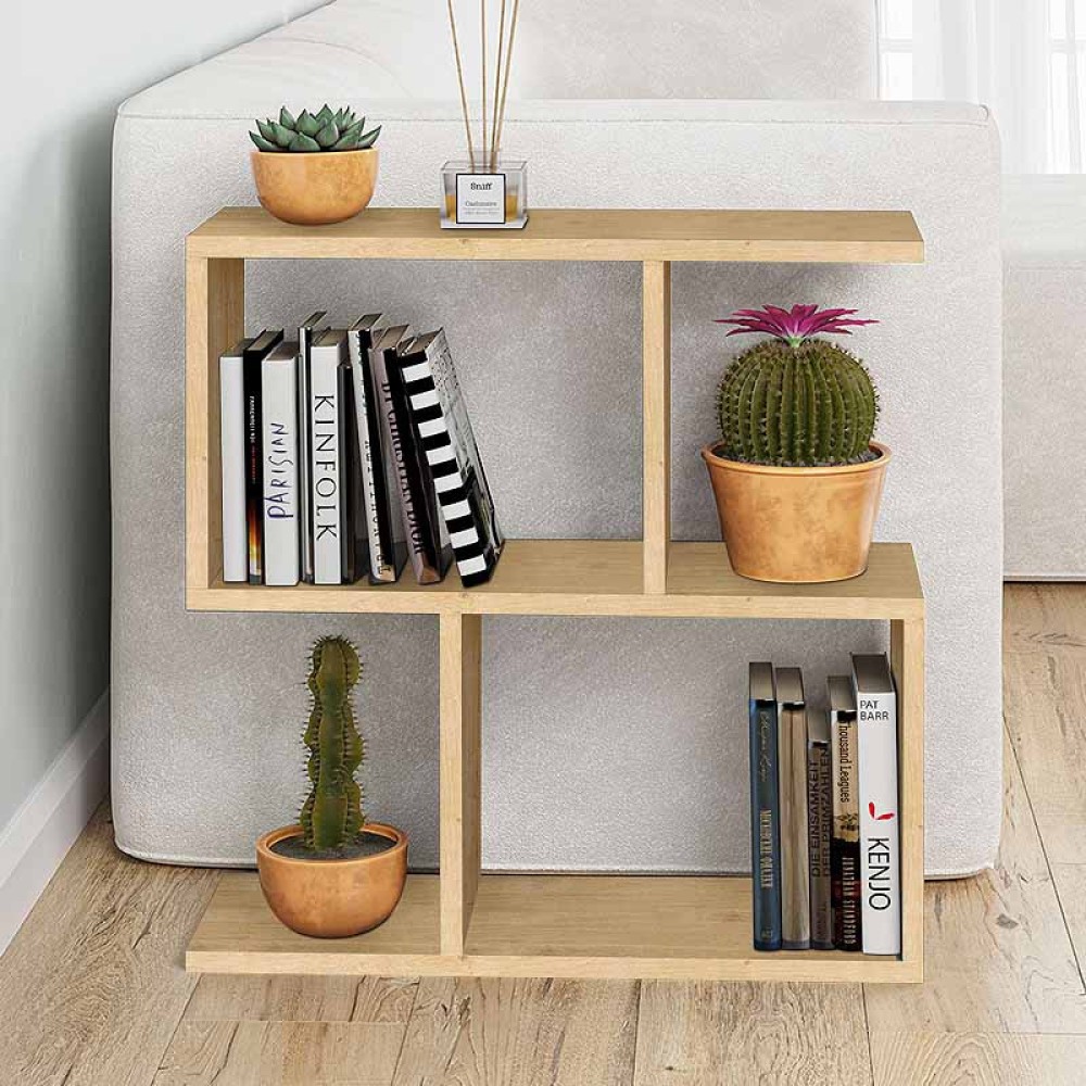 Τραπεζάκι βοηθητικό Homemania Megapap χρώμα sapphire oak 60x20x60εκ.