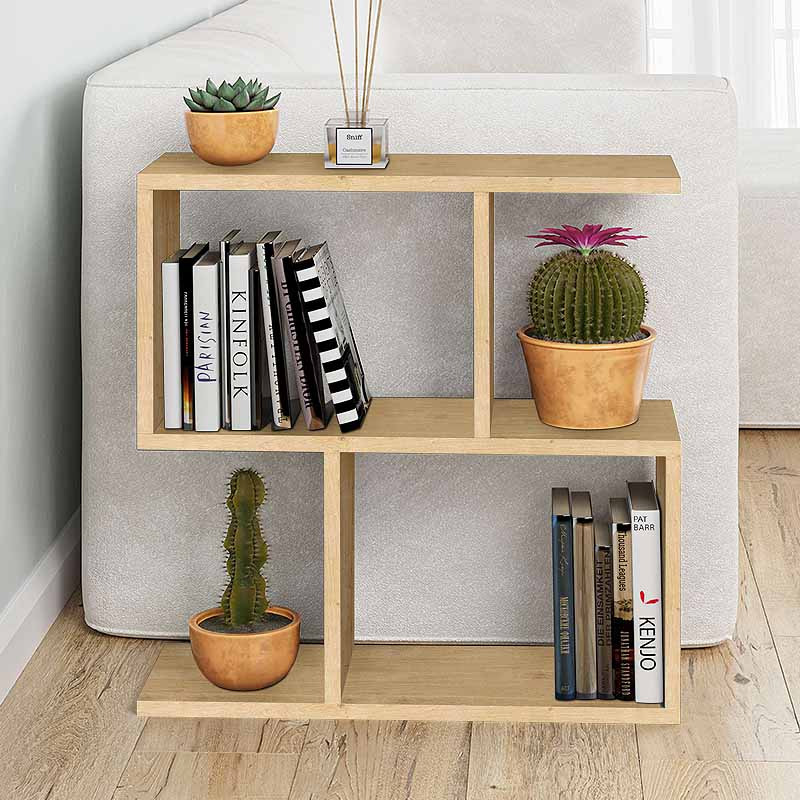 Τραπεζάκι βοηθητικό Homemania Megapap χρώμα sapphire oak 60x20x60εκ.