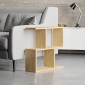 Βοηθητικό τραπεζάκι Homemania Megapap από μελαμίνη χρώμα φυσικό οξιάς 60x20x60εκ.