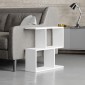 Βοηθητικό τραπεζάκι Homemania Megapap από μελαμίνη χρώμα λευκό 60x20x60εκ.