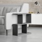 Βοηθητικό τραπεζάκι Homemania Megapap από μελαμίνη χρώμα ανθρακί 60x20x60εκ.