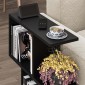 Τραπεζάκι βοηθητικό Homemania Megapap χρώμα μαύρο 60x20x60εκ.