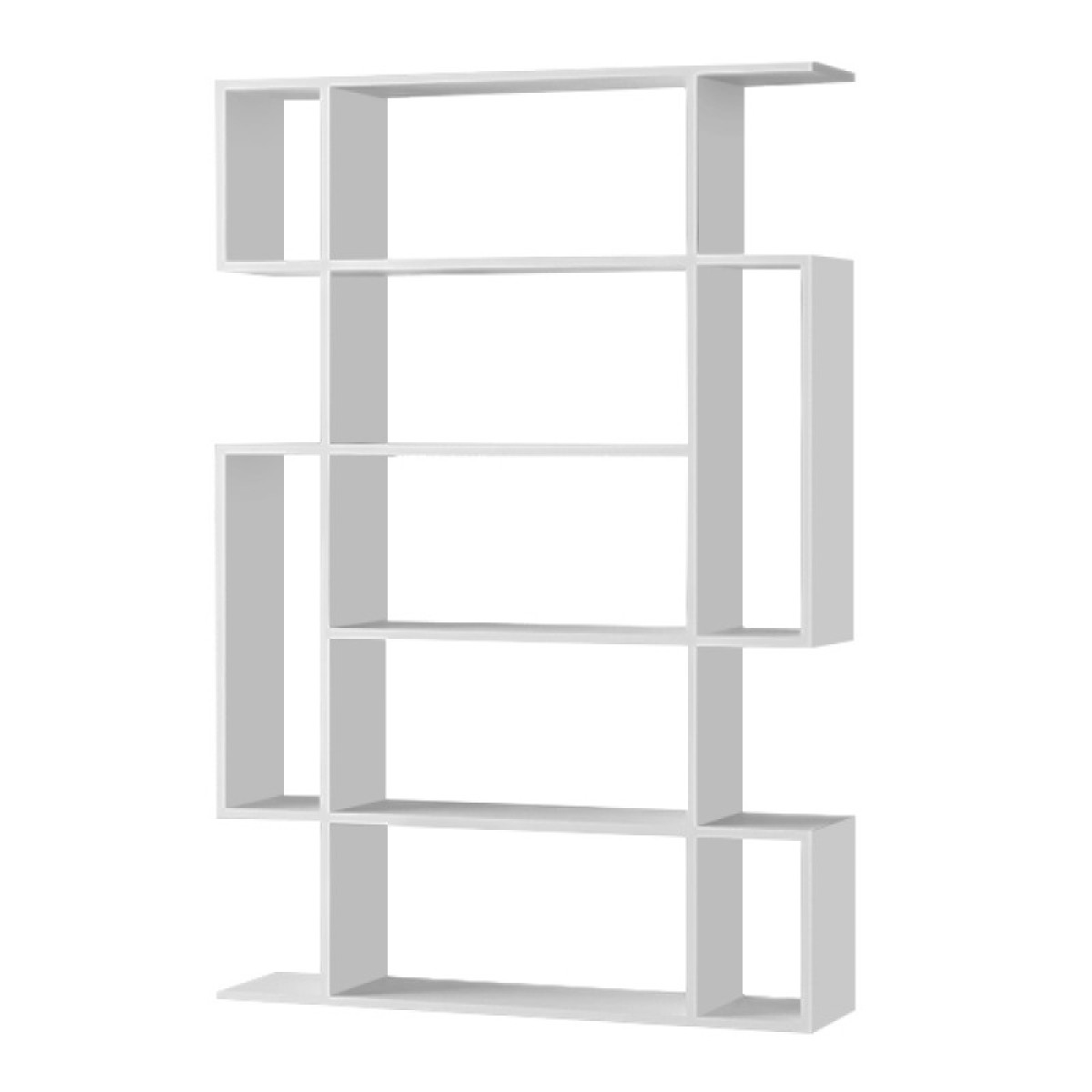 Βιβλιοθήκη Mito Megapap χρώμα λευκό 108x25x161εκ.