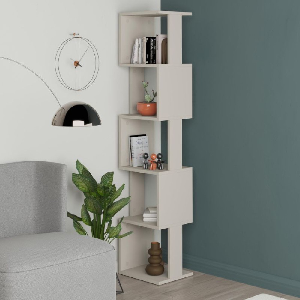 Βιβλιοθήκη Piri Megapap χρώμα sandstone 35x30x161εκ.