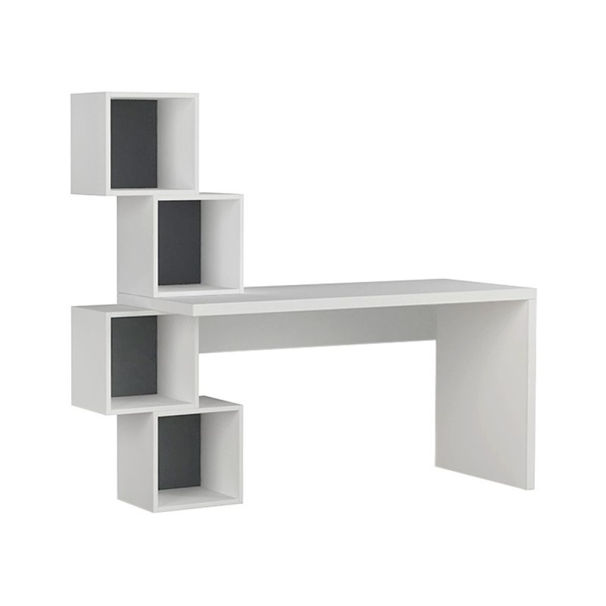 Γραφείο εργασίας Balance Megapap χρώμα λευκό 153,5x60x140εκ