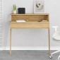 Γραφείο εργασίας Cowork Megapap από μελαμίνη χρώμα φυσικό οξιάς 94x50x91εκ.