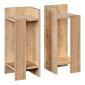 Κομοδίνο μελαμίνης Elos Megapap σετ 2 τεμαχίων χρώμα sapphire oak 25x27x60εκ.