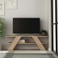Έπιπλο τηλεόρασης Farfalla Megapap χρώμα sapphire oak 120x33,5x40εκ.