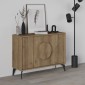 Μπουφές μελαμίνης Gora Megapap χρώμα ανοιχτό καφέ 110x35,6x82εκ.