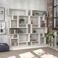 Βιβλιοθήκη Karmato Megapap χρώμα λευκό 96x25,5x168,5εκ.