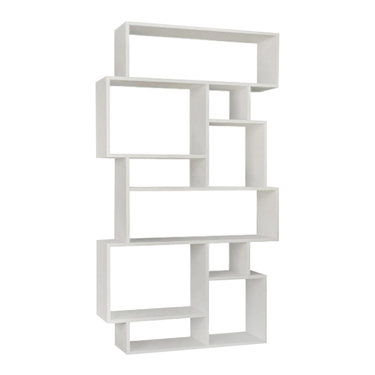 Βιβλιοθήκη Karmato Megapap χρώμα λευκό 96x25,5x168,5εκ.