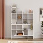 Βιβλιοθήκη μελαμίνης Manco Megapap χρώμα λευκό 122x25,5x188εκ.